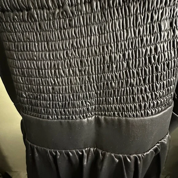 Lane Bryant Size Faux Leather Peplum Top Black Liquid Bustier Convertible Straps - Picture 12 of 12